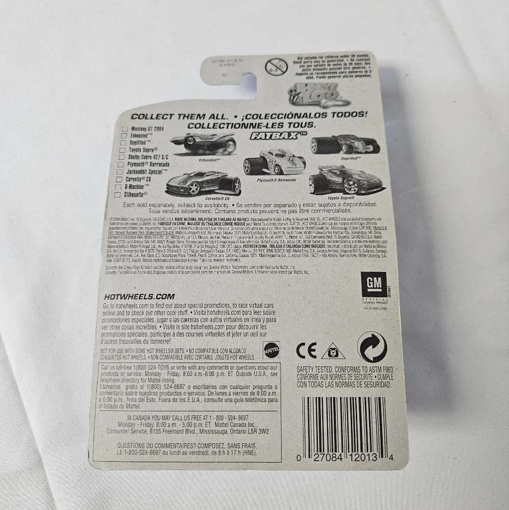Hot Wheels 2004‎ First Editions 95/100 Fatbax 2005 Corvette Original Packaging